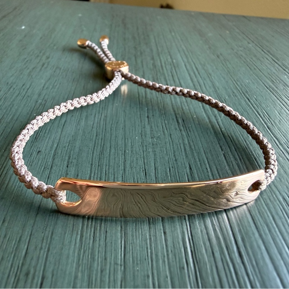 Monica Vinader Havana Adjustable Mini Friendship Bracelet Rose Gold